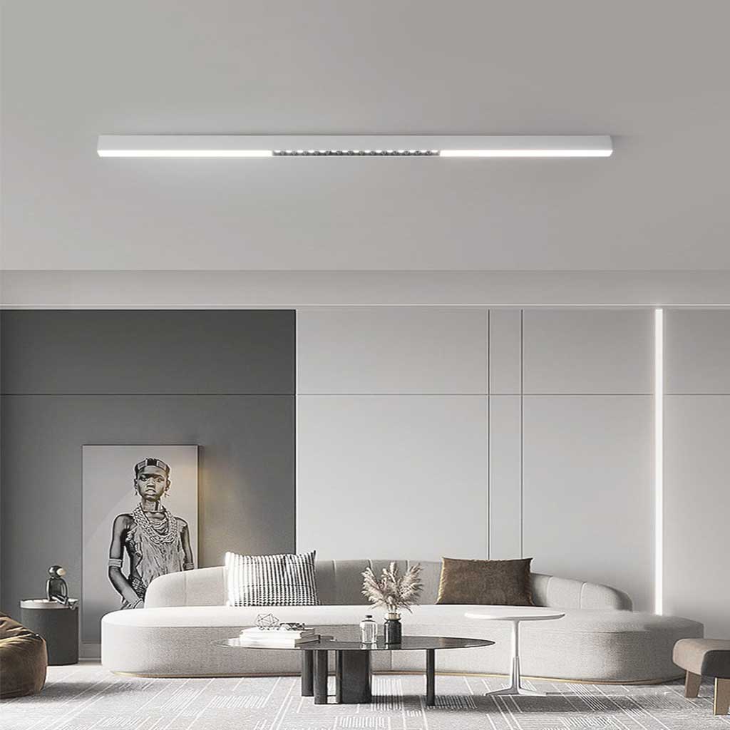 Flache Deckenleuchte Minimalistisch Lang Linear Blendfrei LED Dimmbar