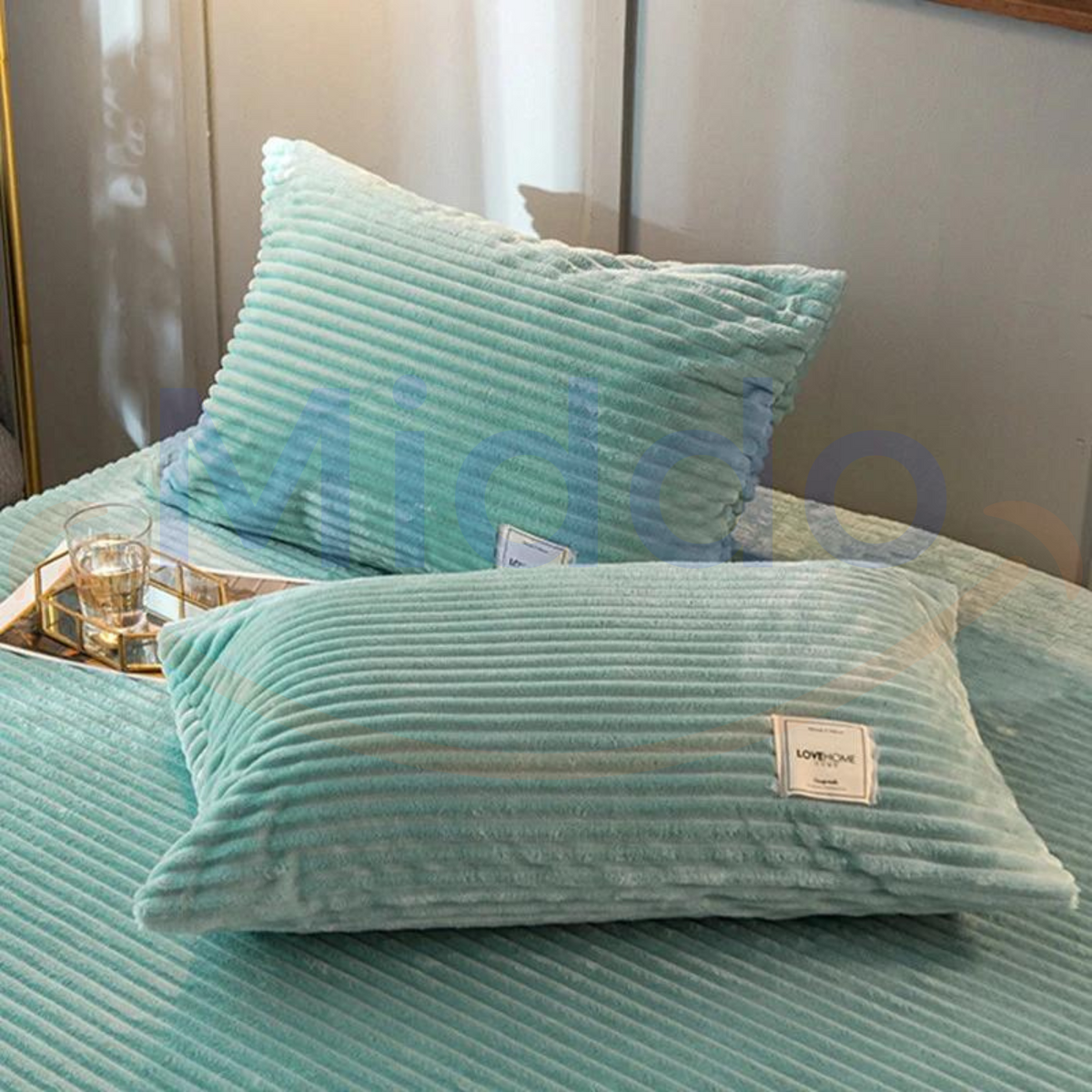 Fleece Pillowcase Set Double-Sided Soft Warm Sleep Comfort Cloud-Like Feel 60x70 cm Winter Plush Pillowcase | Sansoti