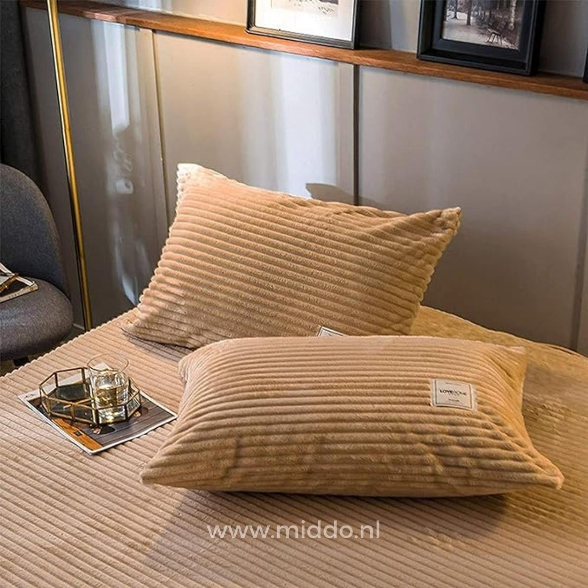 Samt-Fleece-Bettbezug mit weichem Futter für Wärme, Komfort und Gemütlichkeit in jedem Schlafzimmer | Sansoti