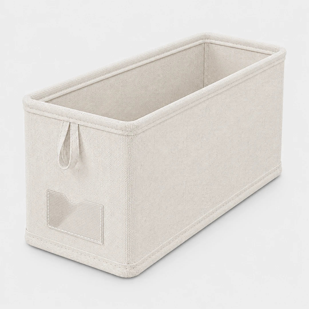 Opvouwbare Laden Organizer Linnen Katoen 40x25x20cm Kledingopslag Lade Verdeler Opbergsysteem voor Kast | Sansoti