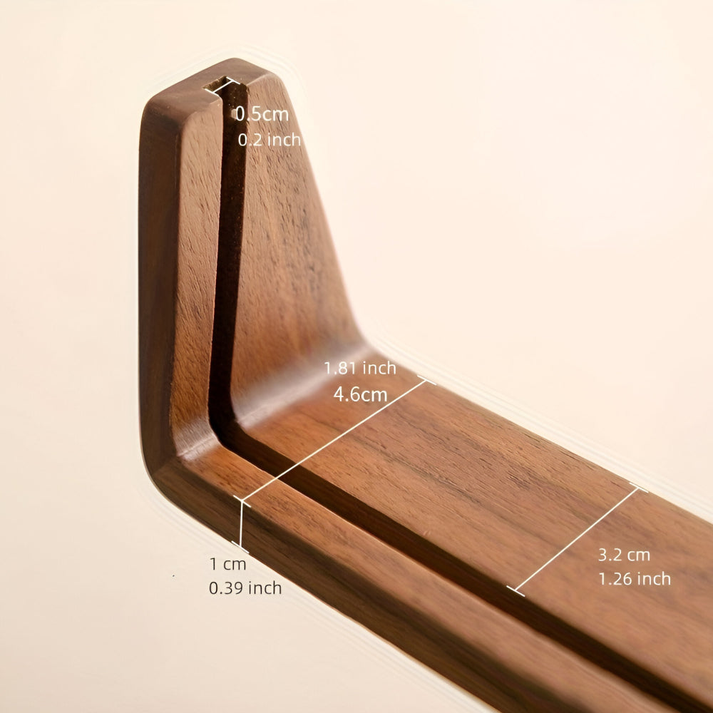 Houten Fotohouder met Acryl 6 Inch Staand Tafelmodel Verticaal Horizontaal Fotodisplay Walnoot Beuken | Sansoti