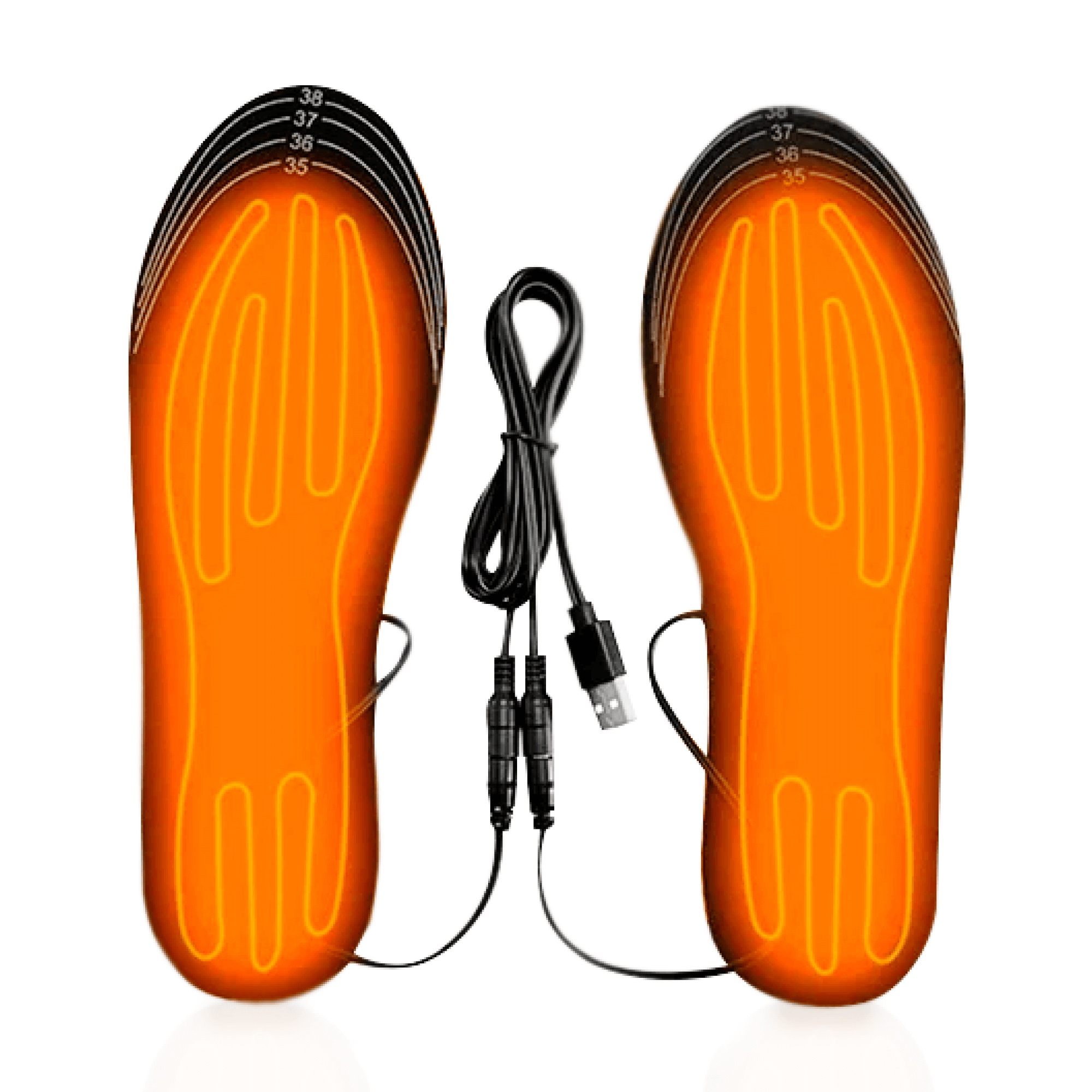 Verwarmde Inlegzolen Oplaadbaar USB Thermische Schoenzolen voor Werklaarzen Winterschoenen Maat 35-46 | Sansoti