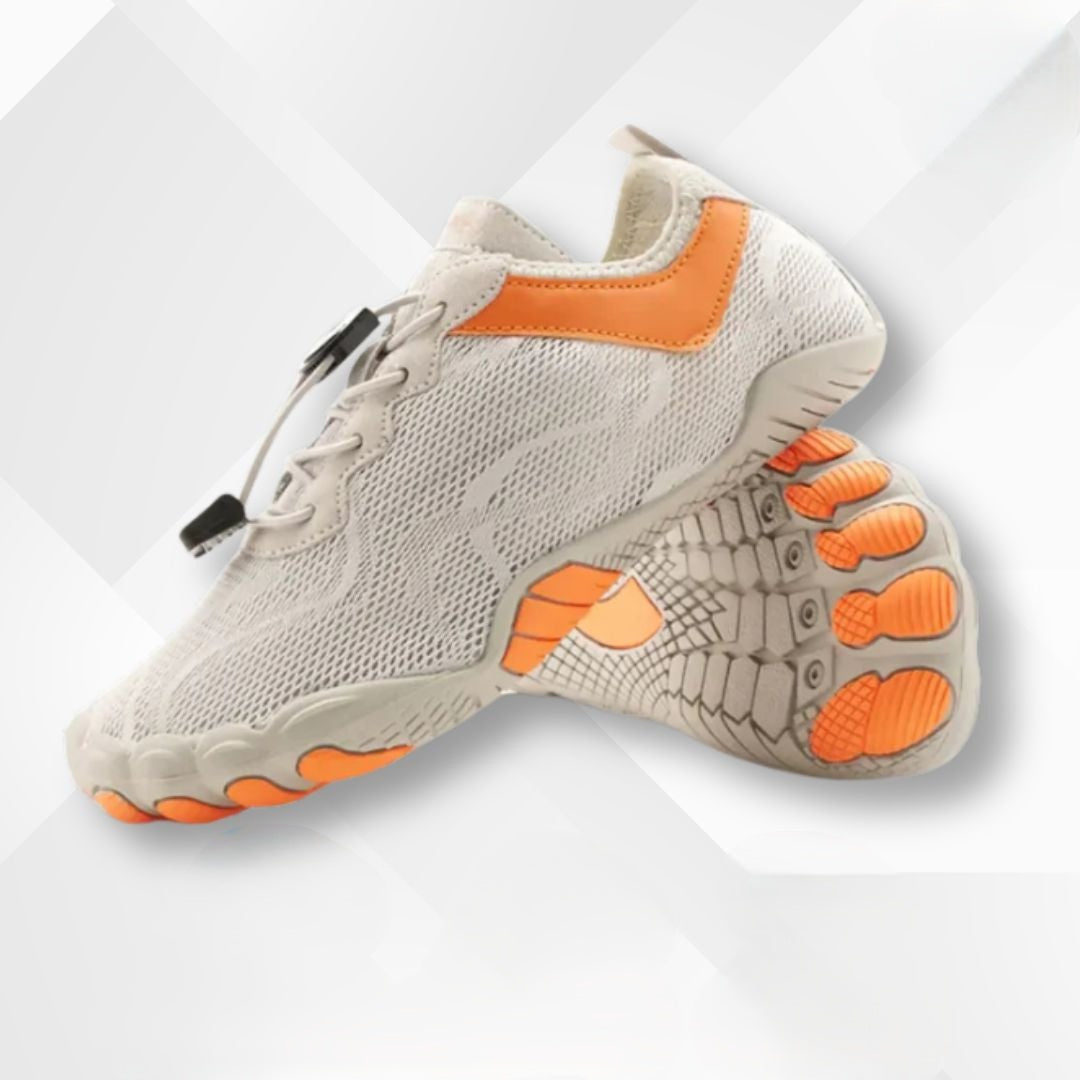 Waterdichte Barefootschoenen met Orthopedische Ondersteuning Dames Heren Brede Teenbox Zwart Wandelschoenen | Sansoti