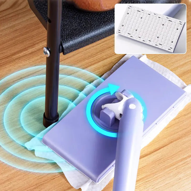 Dweil Vochtige Doekjes 71cm Kunststof Metaal Lila Vloer Keuken Snel Reinigen Zonder Emmer Vloerreiniger Handsfree Schoonmaak | Sansoti