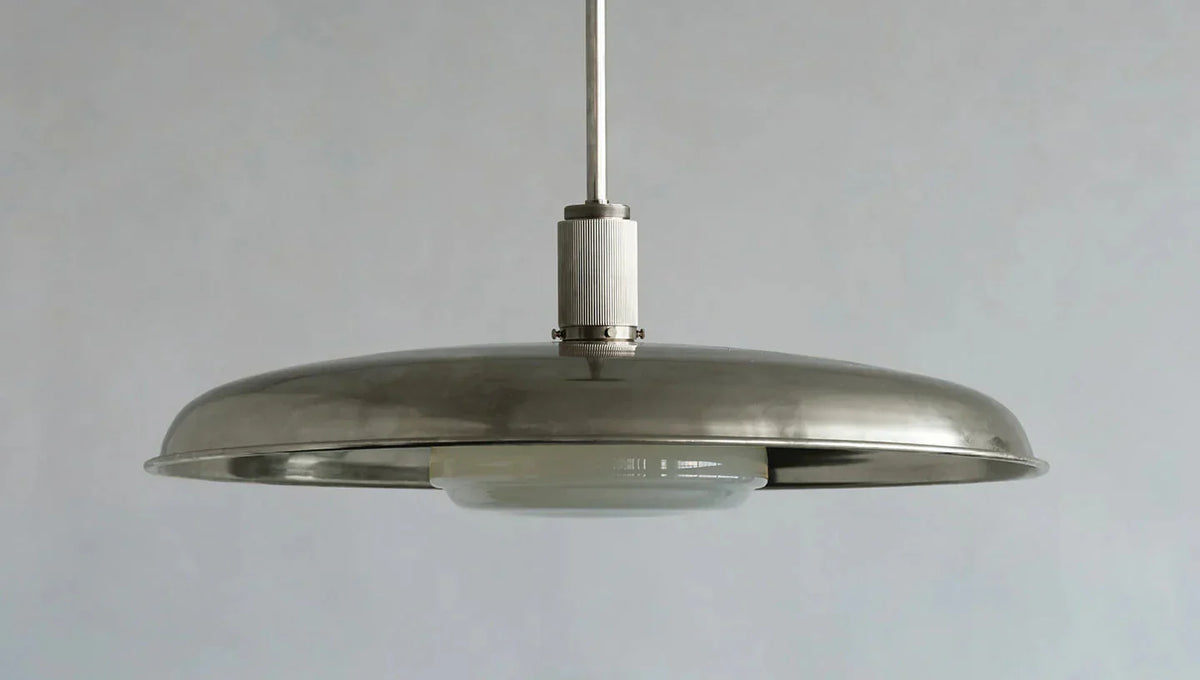 Suspension lustre en verre et métal, dimmable, blanc chaud, salle à manger, salon, design vintage, éclairage d’ambiance | Sansoti