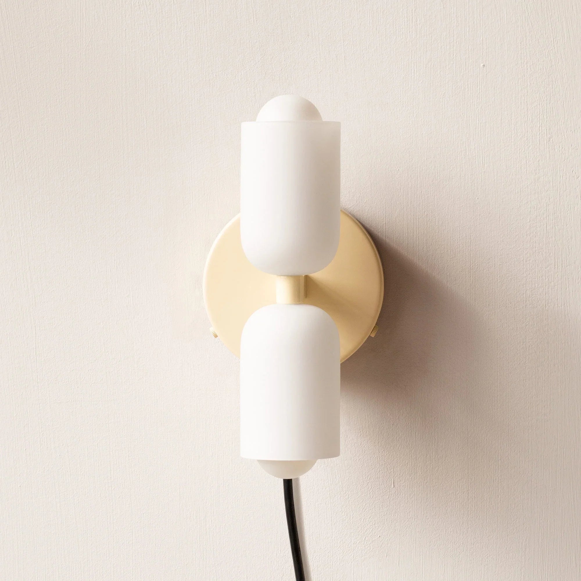 Wandlampe Doppelt Retro Französisches Glas E14 Gold Schlafzimmer Flur Badezimmer Wohnzimmer Vintage | Restfield