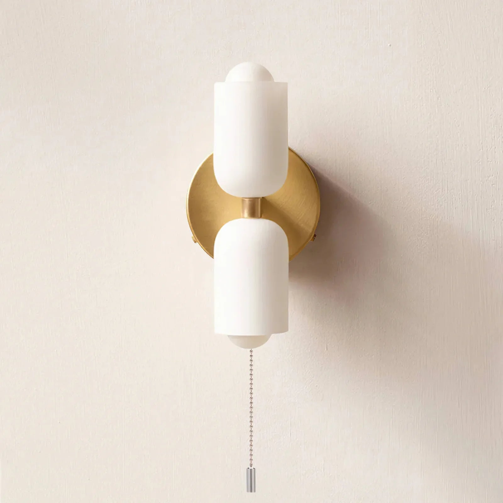 Wandlampe Doppelt Retro Französisches Glas E14 Gold Schlafzimmer Flur Badezimmer Wohnzimmer Vintage | Restfield