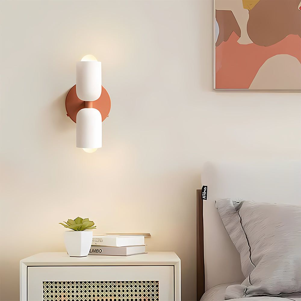 Wandlampe Doppelt Retro Französisches Glas E14 Gold Schlafzimmer Flur Badezimmer Wohnzimmer Vintage | Restfield