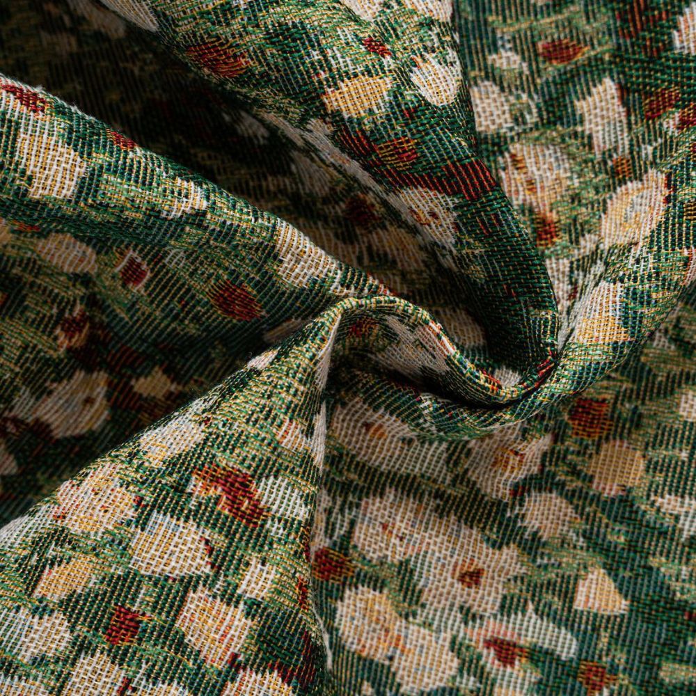 Vintage Bloemengordijn Franse Stijl Decoratief Microfiber | Sansoti