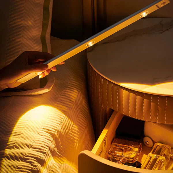 Draadloze LED-lamp met Bewegingssensor Oplaadbaar USB-C Dimbaar 3 Lichtkleuren Magnetische Installatie voor Gang Kast Slaapkamer Keuken tot 2 Maanden Gebruik | Sansoti