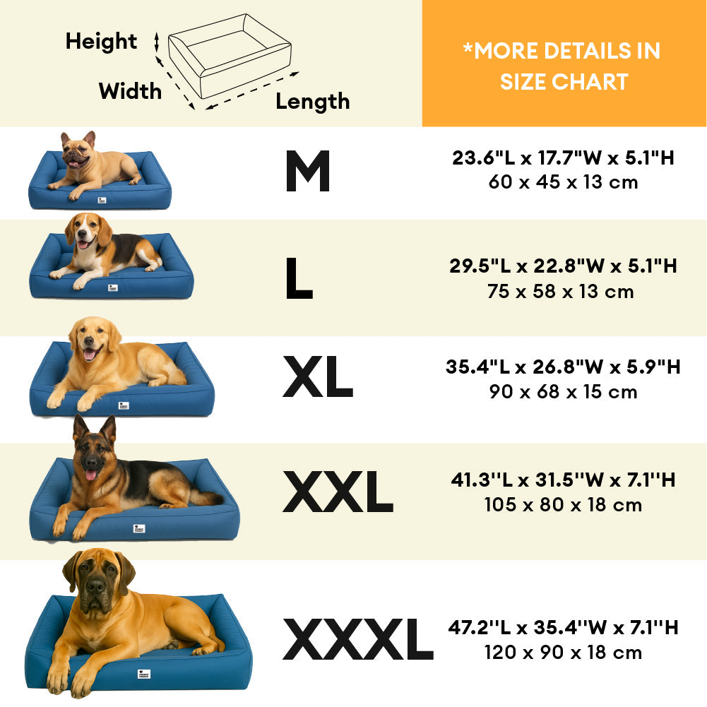 Orthopedisch Hondenkussen Volledig Ondersteunend Waterafstotend Bed Groot Steungevend Comfortabel Voor Honden | Sansoti