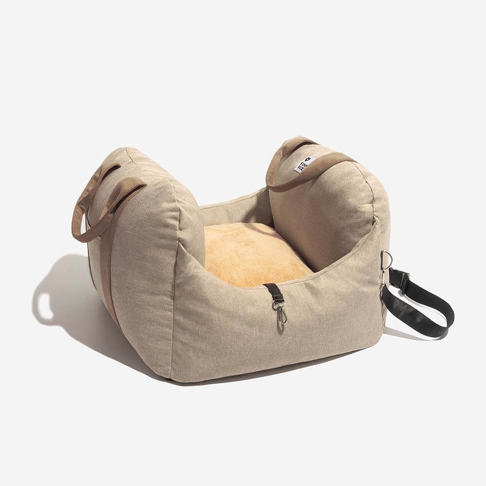 Autostoel Hondenmand First Class - Comfortabel Reiskussen voor Hond of Kat - Verstelbaar Wasbaar Autoreizen | Sansoti