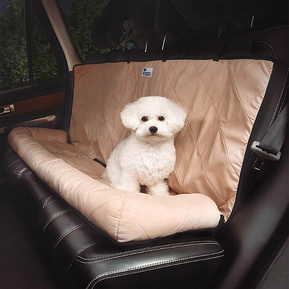 Hondenmand Autostoel Waterafstotend met Antislip Bodembescherming Luxe Zitkussen voor Auto Hond Reizen | Sansoti