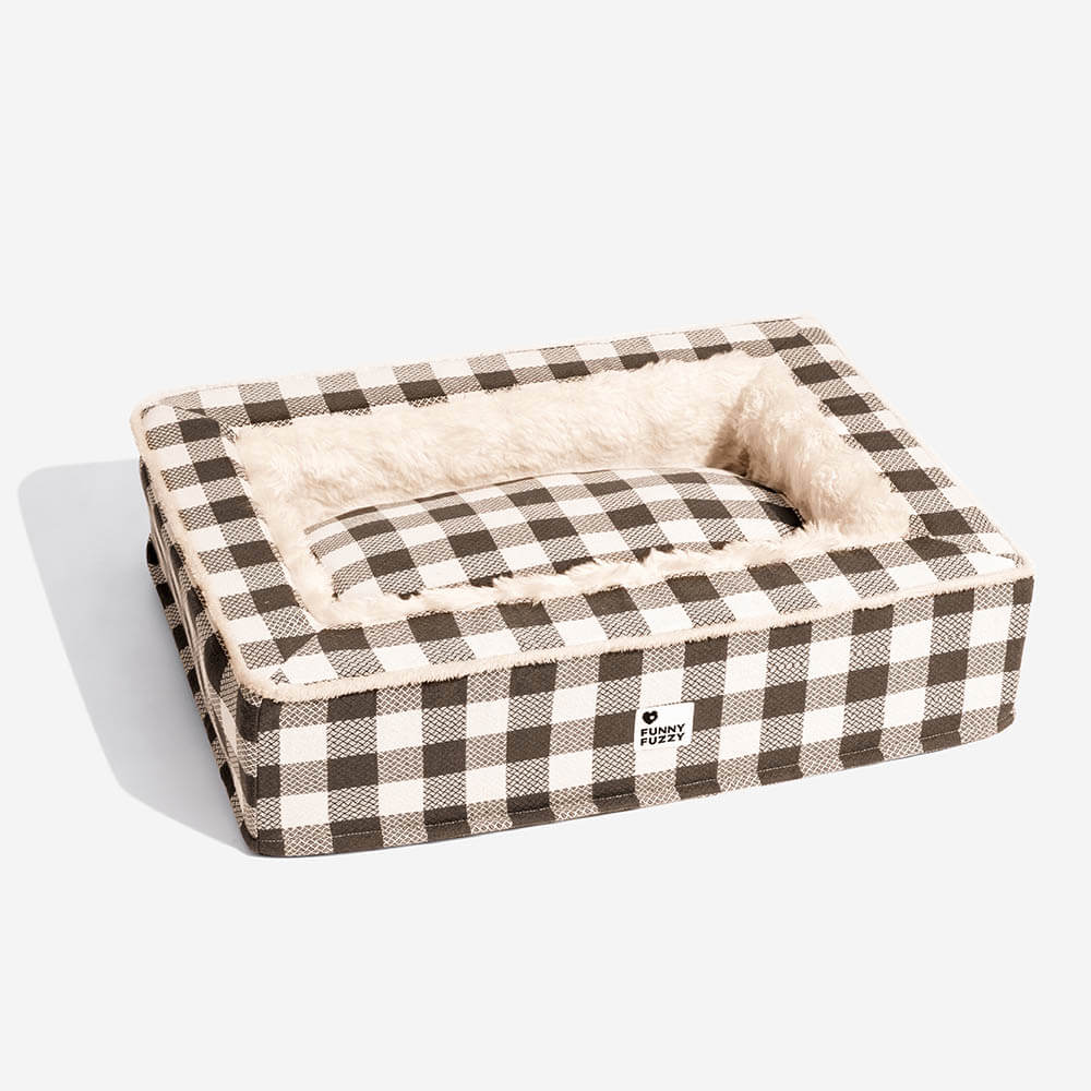 Hondenmand Antistress Tartan Klassiek Design Rustgevend Comfortabel Bed voor Huisdieren Honden Katten | Sansoti