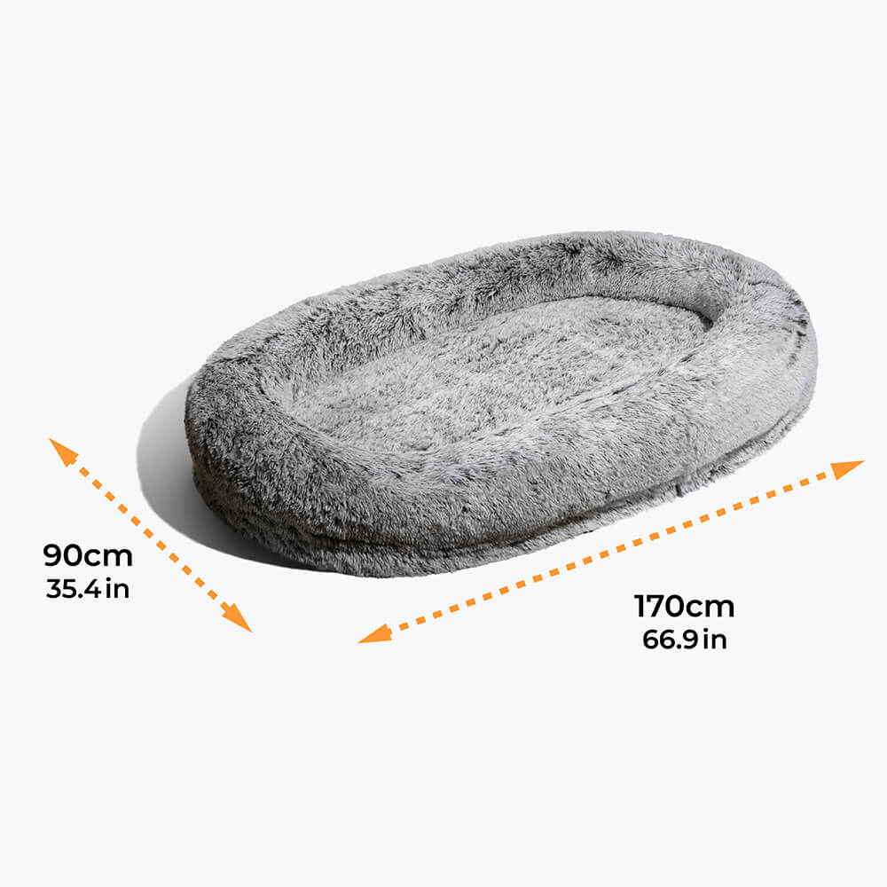 Orthopedisch Hondenmand Donut Rond met Hoge Rand en Antislip Onderkant voor Kleine Middelgrote Grote Honden | Sansoti