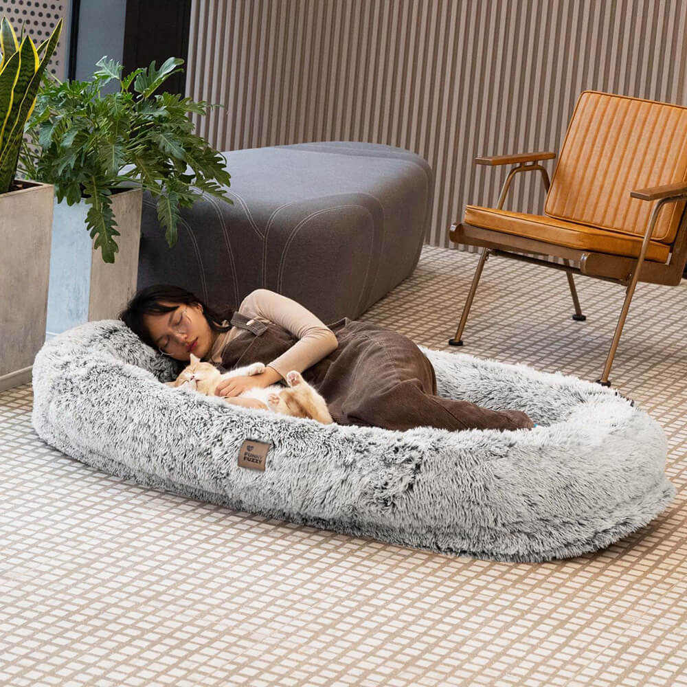 Orthopedisch Hondenmand Donut Rond met Hoge Rand en Antislip Onderkant voor Kleine Middelgrote Grote Honden | Sansoti