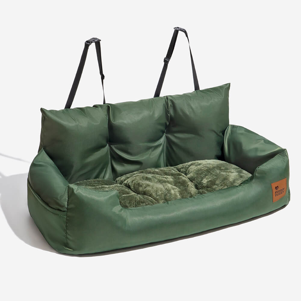 Hondenmand Autostoel Waterafstotend met Antislip Bodembescherming Luxe Zitkussen voor Auto Hond Reizen | Sansoti