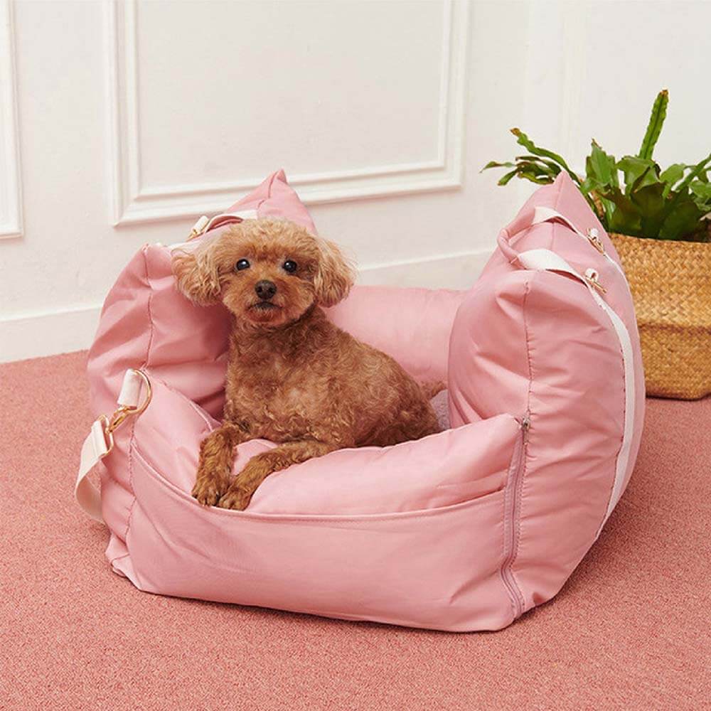 Autostoelbed voor Honden Waterbestendig First Class Comfortabele Reismand met Veiligheidsgordel Autodeken | Sansoti