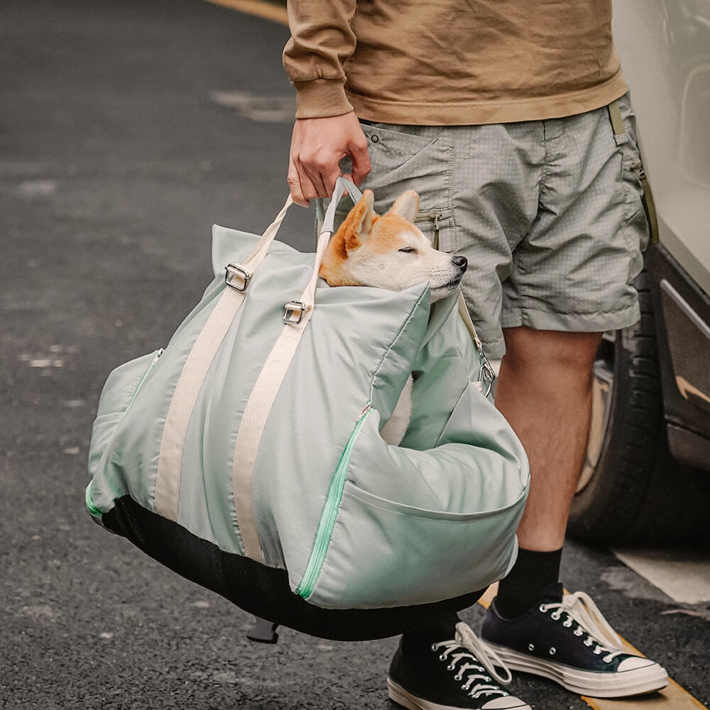 Autostoelbed voor Honden Waterbestendig First Class Comfortabele Reismand met Veiligheidsgordel Autodeken | Sansoti