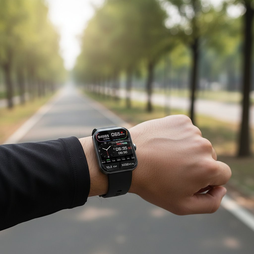 Gesundheitsuhr mit Herzfrequenz-, Blutdruck- und Sauerstoffmessung, Schlaftracker, Sportmodi, iOS, Android und magnetischem Ladegerät | Sansoti
