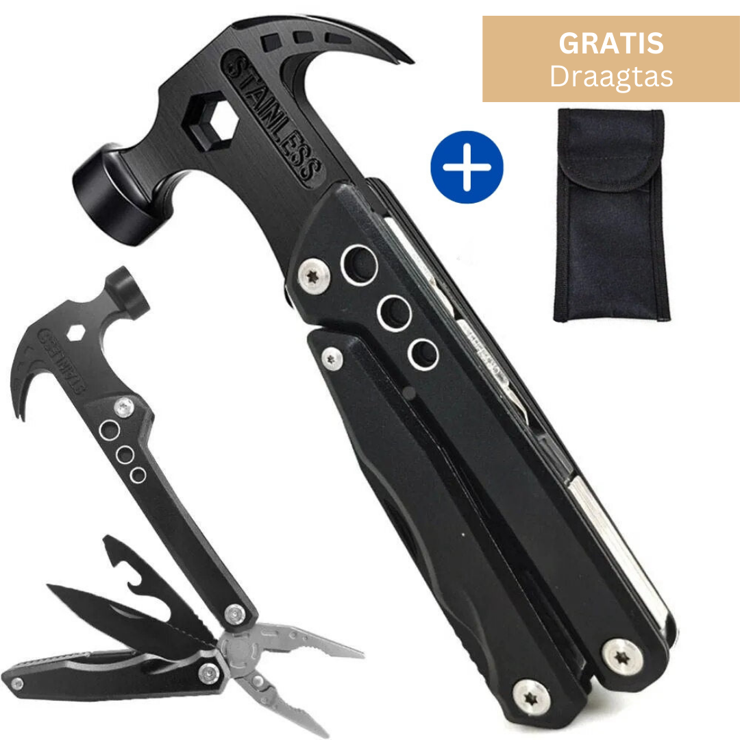 Multifunctioneel Gereedschap | Compact Alles-in-1 Tool met Tang en Schroevendraaier | Sansoti