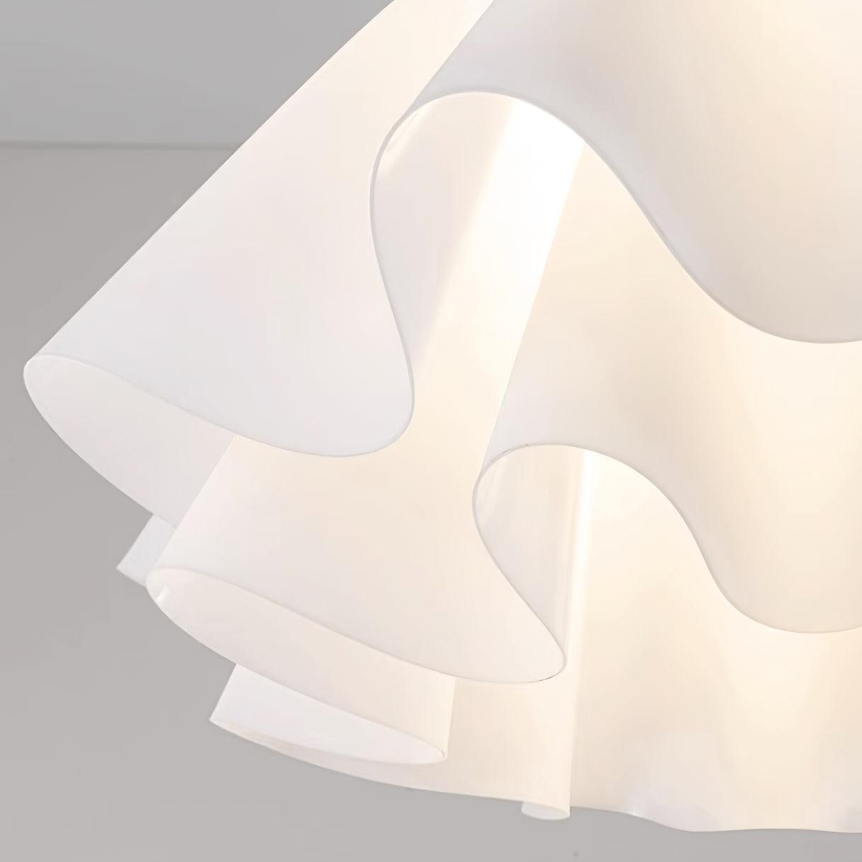 Plafondlamp Modern Gevouwen Design Acryl Koper E27 LED Woonkamer | Sansoti