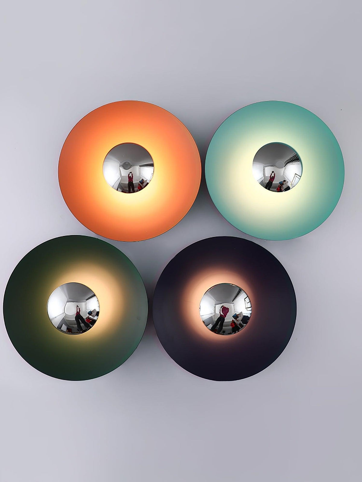 Runde LED-Wandleuchte Eclipse Metall Deckenleuchte Moderne minimalistische Beleuchtung Wohnzimmer Schlafzimmer | Sansoti