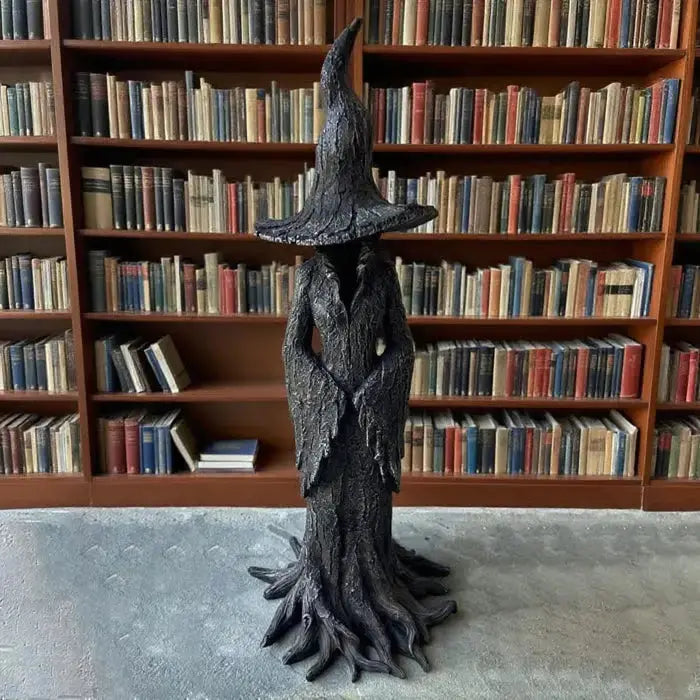 Handgemaakte Heksen Tuinfiguur 26cm Bescherming Natuurlijke Energie Weerbestendig Hars Sfeervol Exterieur Interieur Mystic Guardian | Sansoti