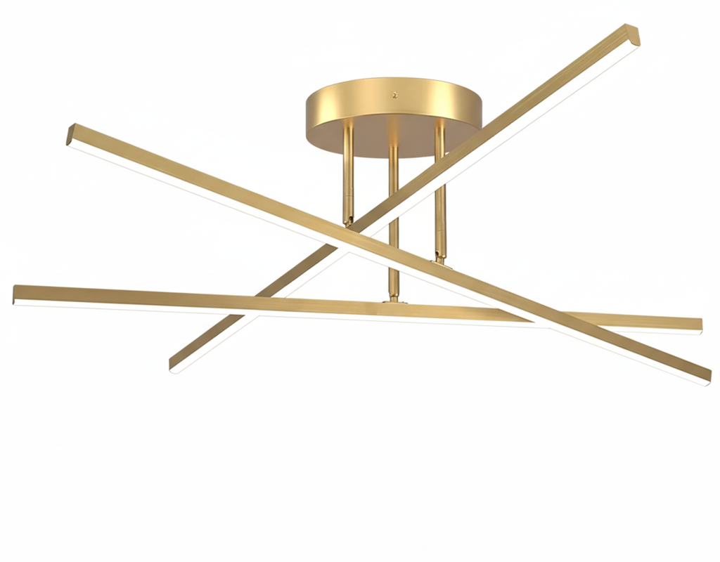 Scandinavische Plafondlamp LED Metaal 55 cm Warm en Koud Licht Woonkamer Eetkamer Slaapkamer Modern Design | Sansoti