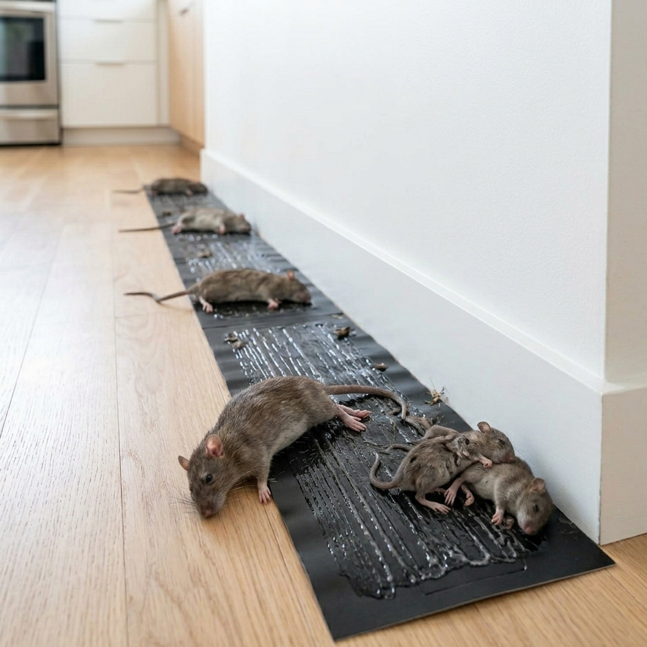 Ongediertebestrijding Kleefval XXL Set – Effectieve Muizen-, Ratten- & Insectenvanger voor Binnen en Buiten – Giftvrij & Veilig 10 Stuks | Sansoti