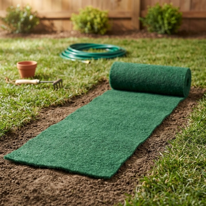 Grasmat Biologisch Afbreekbaar 300x20cm Gazon Kale Plekken Herstel Tuin Graszaad Mat Inzaaien Duurzaam 2 Stuks | Sansoti