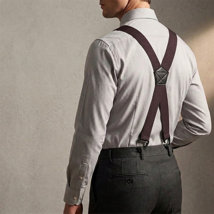 Herenbretels met Haakclips – Verstelbaar X-Back en Y-Vorm voor Perfecte Pasvorm | Sansoti