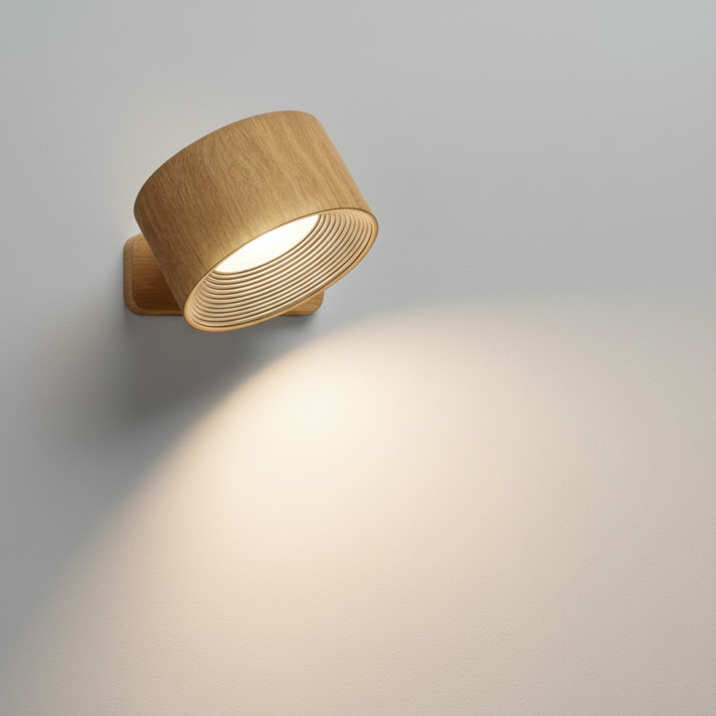 Draadloze Wandlamp Verstelbaar 360° LED Oplaadbaar USB Leeslamp Slaapkamer Woonkamer Hal Batterij Dimbaar | Sansoti