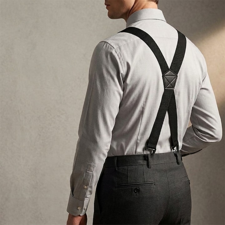 Herenbretels met Haakclips – Verstelbaar X-Back en Y-Vorm voor Perfecte Pasvorm | Sansoti