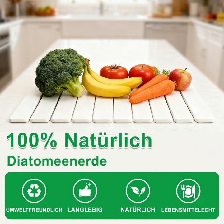 Absorberende Mat van Diatomeeënaarde 40×30 cm - Snel Drogend, Opvouwbaar, Keukenaccessoire voor Afwas en Servies | Sansoti