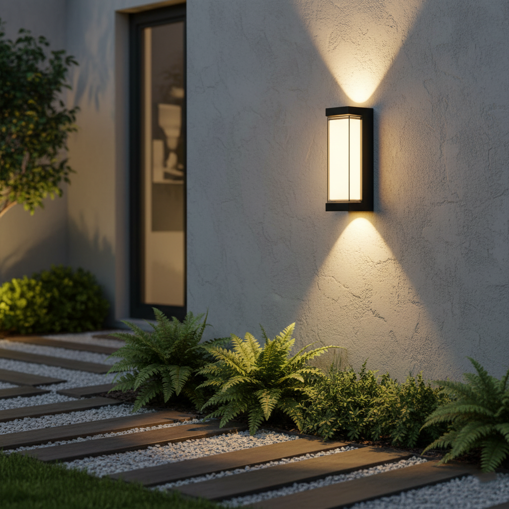 Außenleuchte Up Down LED IP65 Wasserdicht Schwarz Weiß Fassadenbeleuchtung 10W | Restfield