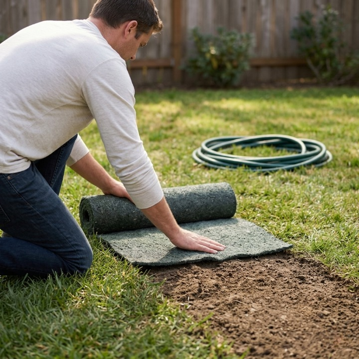 Grasmat Biologisch Afbreekbaar 300x20cm Gazon Kale Plekken Herstel Tuin Graszaad Mat Inzaaien Duurzaam 2 Stuks | Sansoti