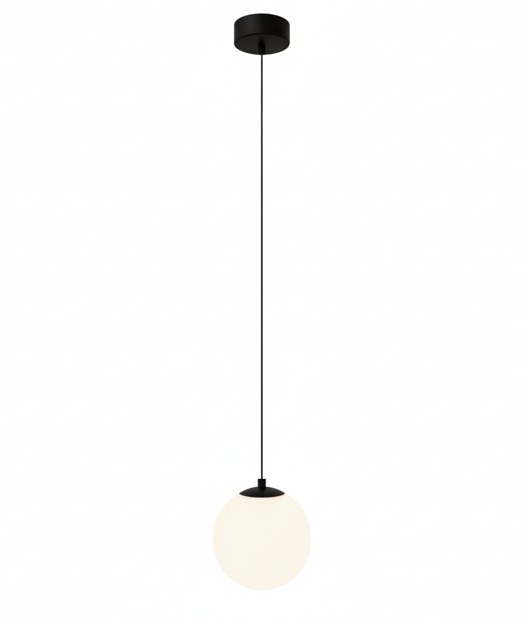 Glazen LED Hanglamp met Verstelbare Kabel – 1 of 2 Lichtpunten – Minimalistisch Design voor Eetkamer | Sansoti