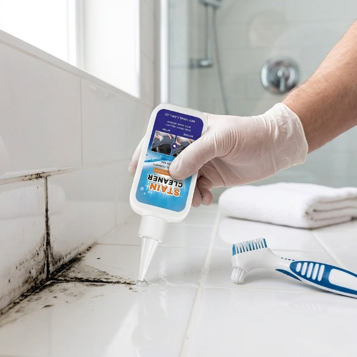 Schimmelverwijderaar Gel 100ml Voegen Siliconen Badkamer Keuken Tegels Raamkozijn Vlekken Schimmel Verwijderen Zonder Schrobben Diepwerking | Sansoti