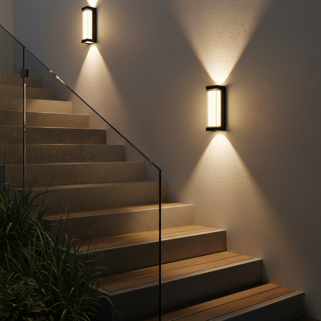 Außenleuchte Up Down LED IP65 Wasserdicht Schwarz Weiß Fassadenbeleuchtung 10W | Restfield