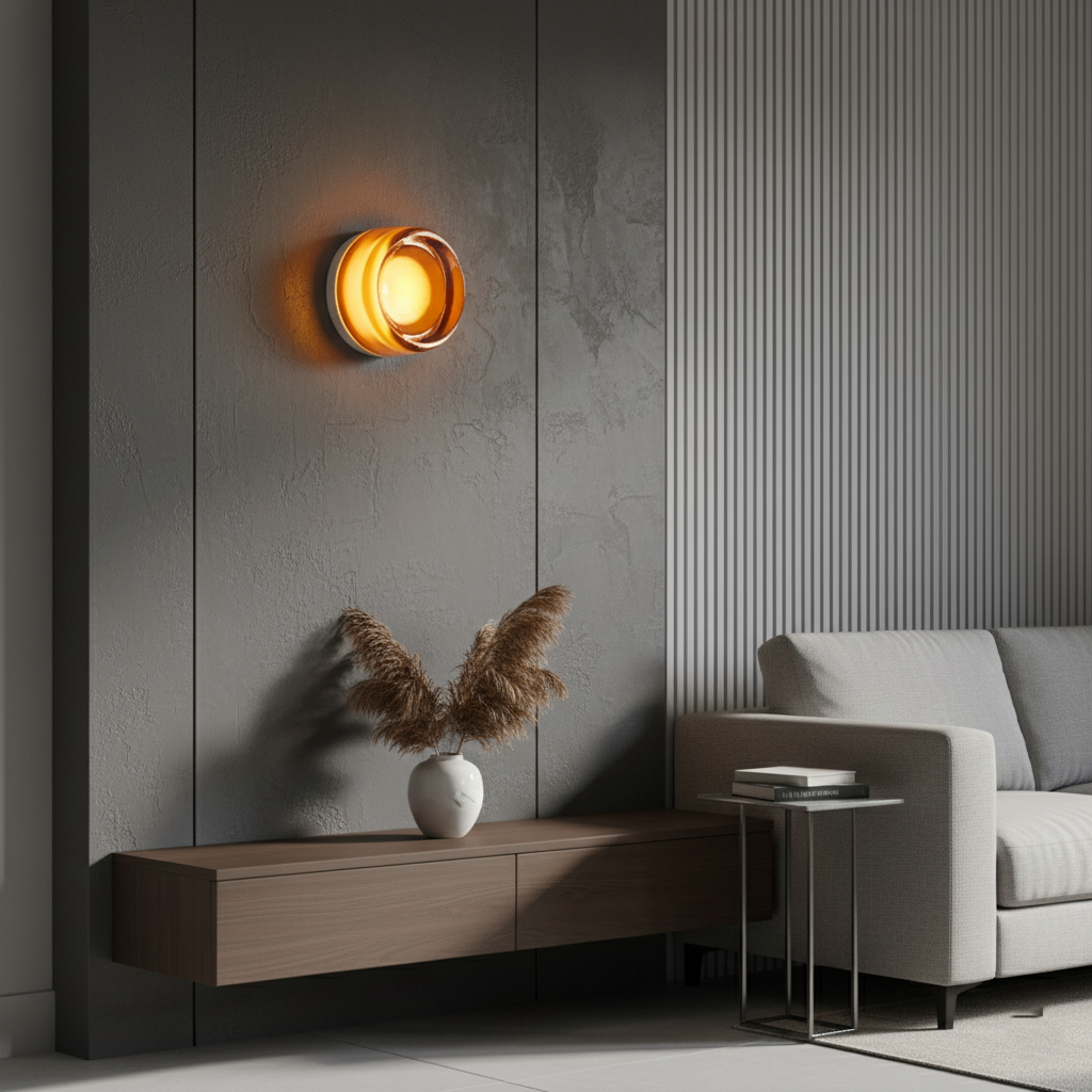Wandlamp Met Sensor LED Dimpled Acryl Modern Nachtlamp 13,5cm | Sansoti