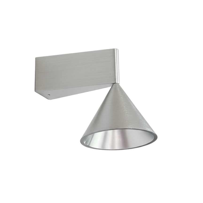 Metall-Wandleuchte LED 7W Warmweißes Licht Schlafzimmer Wohnzimmer Flur Chrom Schwarz Moderne Designbeleuchtung | Sansoti