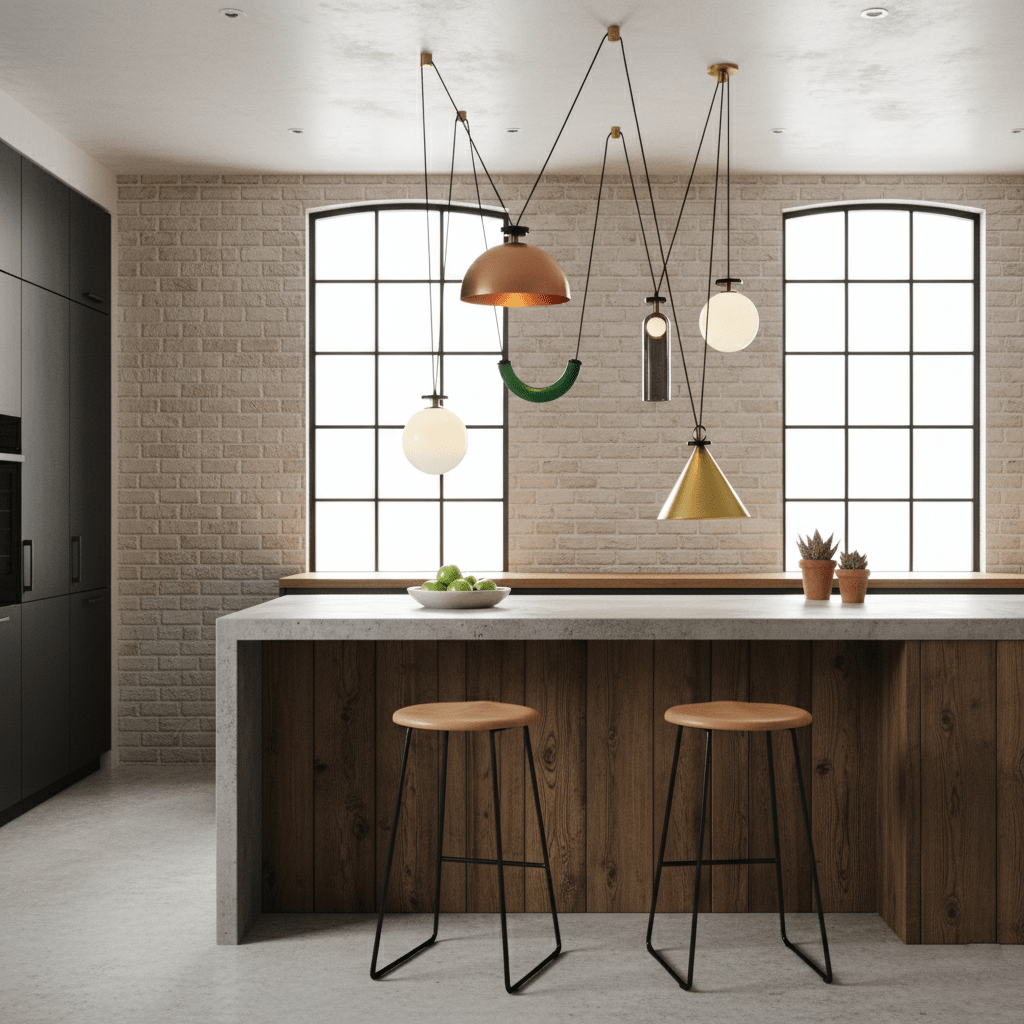 Geometrische Kroonluchter Modulair met Abstracte Vormen | Sansoti