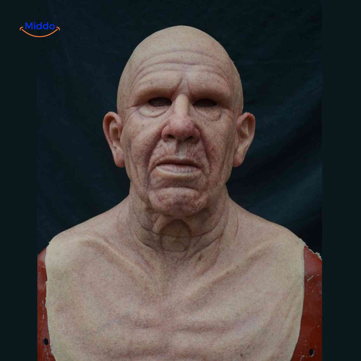 Realistic Latex Mask Older Man Woman Alien Halloween Cosplay Breathable Elastic Costume Party Costume | Sansoti