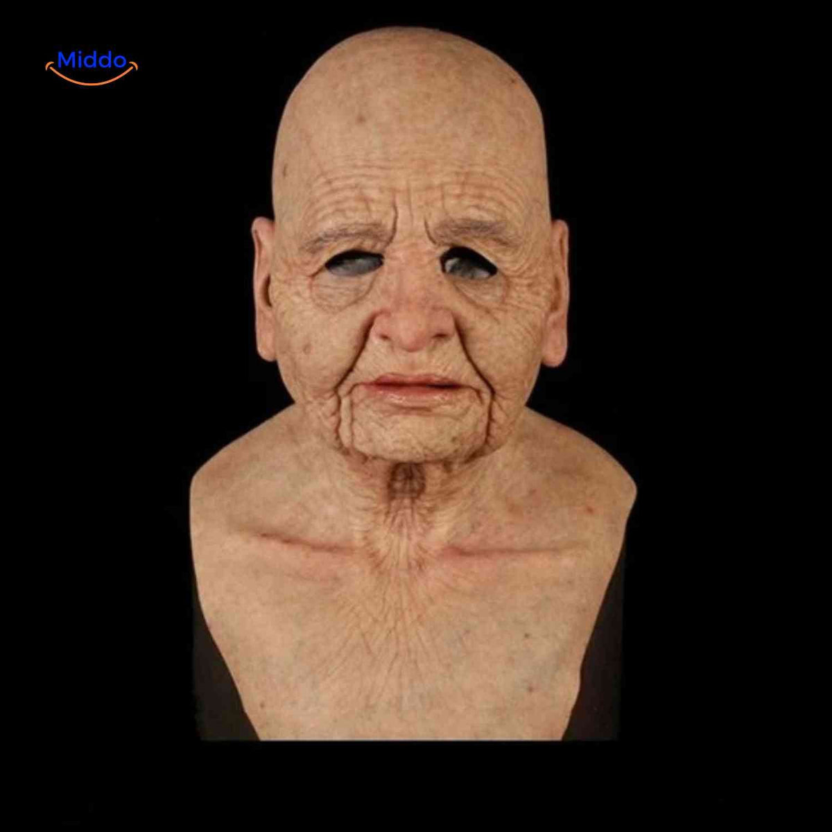 Realistic Latex Mask Older Man Woman Alien Halloween Cosplay Breathable Elastic Costume Party Costume | Sansoti