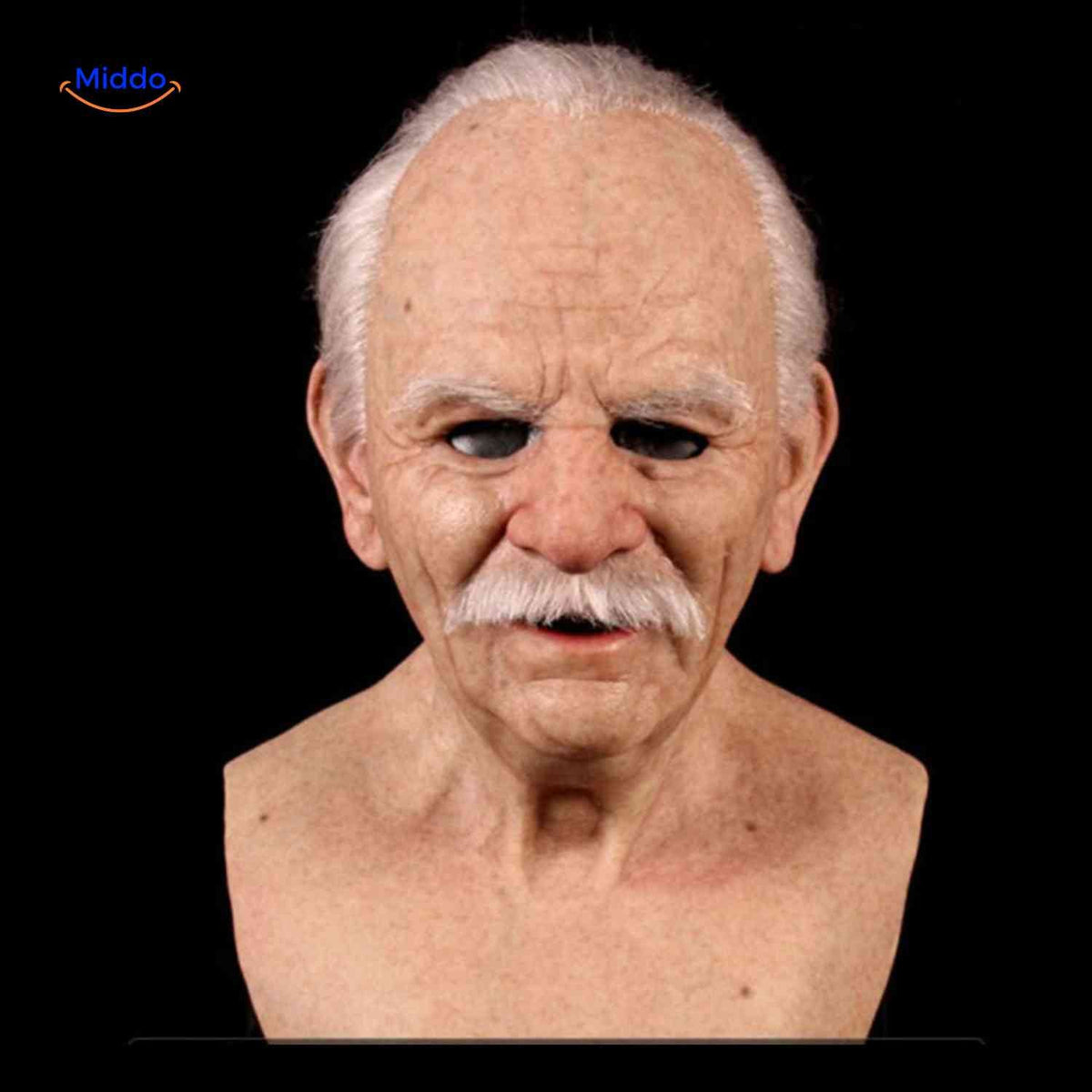 Realistic Latex Mask Older Man Woman Alien Halloween Cosplay Breathable Elastic Costume Party Costume | Sansoti
