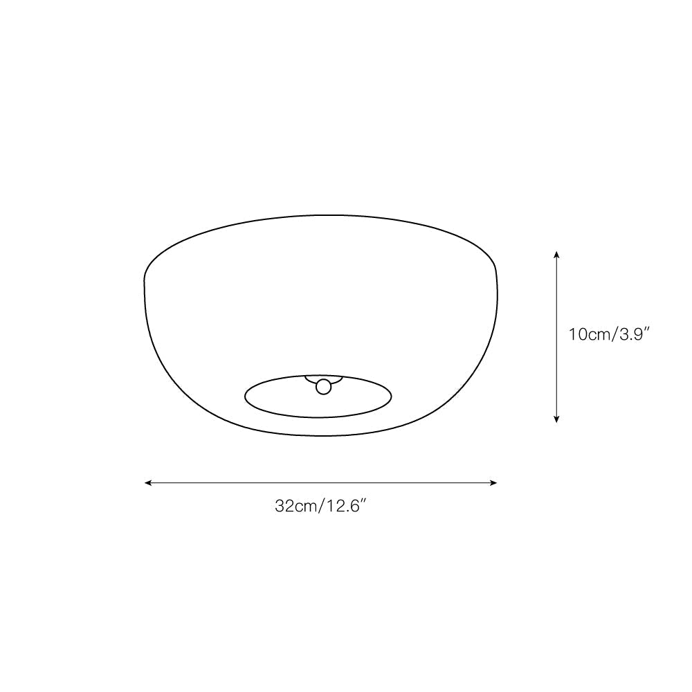Plafonnier en verre avec éclairage LED intégré pour un intérieur moderne de salon, de chambre et d’entrée | Sansoti
