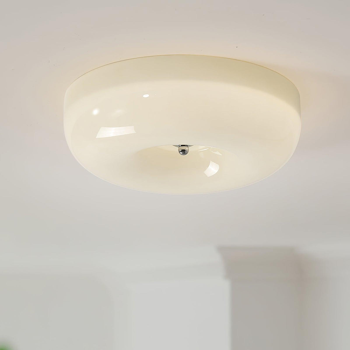 Plafonnier en verre avec éclairage LED intégré pour un intérieur moderne de salon, de chambre et d’entrée | Sansoti