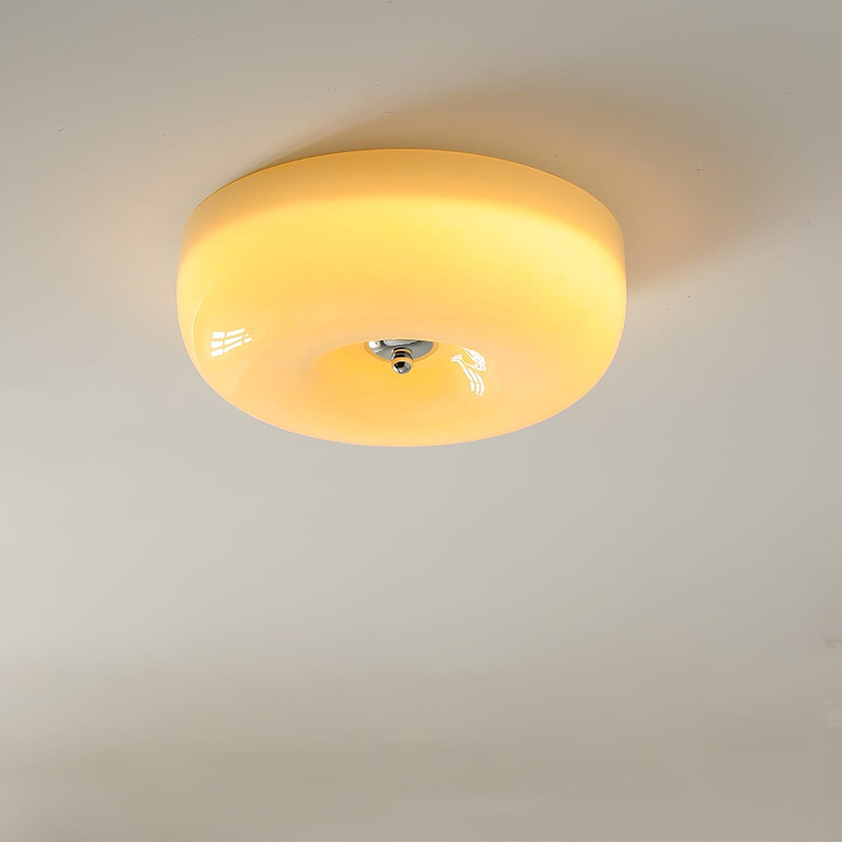 Plafonnier en verre avec éclairage LED intégré pour un intérieur moderne de salon, de chambre et d’entrée | Sansoti