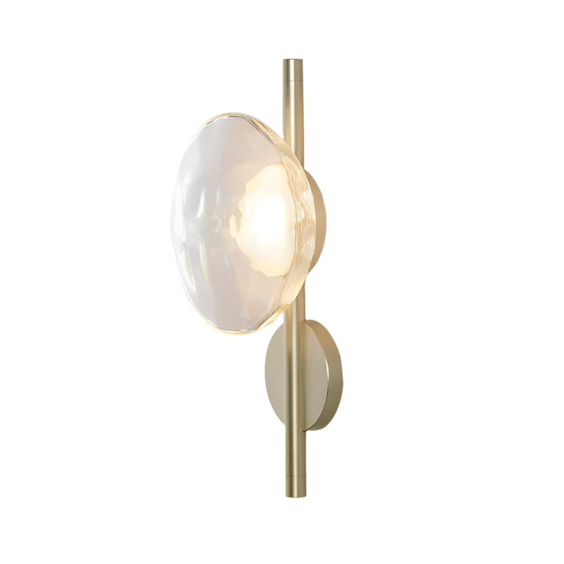 Wandlamp Glas Rond Scandinavisch LED 5W Zwart Goud 20cm Design | Sansoti